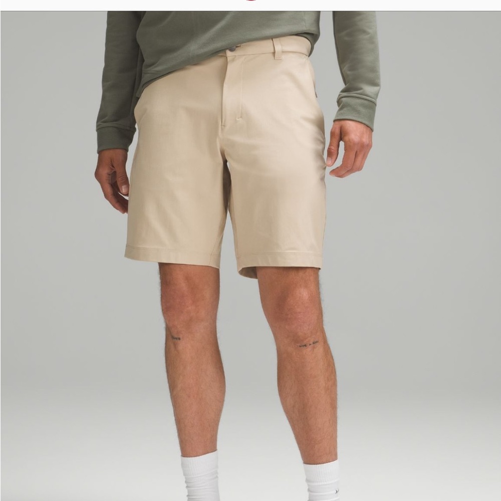 Lululemon commission classic fit shorts warpstream 9” size 38 color: trench